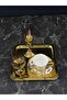 Gold Coffee Presentation Set – Gold Coffee Cup, Turkish Coffee Cup, Coffee Saucer and Tray - Luxury Coffee Set - 3