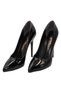 Black Patent Leather Heeled 10 cm Women's Stiletto Shoes - 3