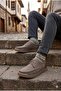 62401 Lace-Up Comfortable Cool Men Nubuck Genuine Leather Men's Shoes - 6