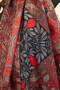 Urban Hours Floral Motif Pattern Burgundy Mayda Shawl 190X70 - 4