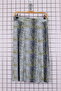 Women's Plus Size Lycra Midi Length A-Line Snake Patterned Mother Combed Cotton Skirt - 2