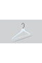 Wooden (Black Nickel Hook) Bar Hanger for Shirts and Trousers, White Color, 4 Pieces - 4