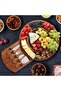 Cheese Board Set, Round Acacia Charcuterie Board - 4