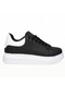 Jgp Black and White Lace-Up Women's Sneakers
