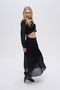 Women's Comfortable Cut Transparent Skirt with Elastic Waist - 4