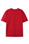Unisex Our Name Printed Personalized Red Oversize T-Shirt Loose Fit - 2