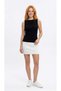 Black Ribbed Sleeveless Blouse Women's Summer Casual Stylish Athlete Model - 2