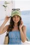 Vintage Distressed Textured Women's Hat with "New York" Lettering, Worn Denim Look, Adjustable Hat - 2