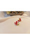 Minimal Butterfly Earrings with Zircon Stones and Enamel (1.5 cm) - 5