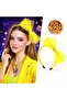 ®   80S 90S Neon Yellow with Lace Crown Bows