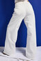 Women's Off-White 7S6-101 Mega Baggy Fit Belt Detailed Loose Fit Denim Jeans - 4