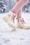 Girl's Side Zipper Shiny Heart Detailed Winter Boots - 3