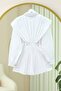 Buttoned Tunic with Front and Back Pockets - White - 2