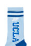 Ardelle 2-Piece Ecru-Blue Long Jacquard Cotton Standard Fit Unisex Socks - 2