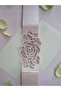 Pack of 24 Powder Pink Invitation Ribbons (Envelope Belt) - Decorative Envelope Closure Tape Compatible with 13X18 cm Envelopes - 6