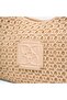 Women's Beige Hazeran Motif Shoulder Bag with Gold Accessories - 5