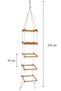 Square Climbing Tower 5 Steps Children's Rope Climbing Ladder Aerobatics Wooden Montessori Toy - 4