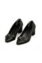 Black Plaid Infinity Stone Heeled Women's Shoes