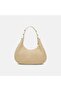 Women's Beige Hazeran Motif Shoulder Bag with Gold Accessories - 4