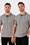 Cotton Regular Fit Buttoned 2-Pack Polo Collar t Shirt Men's Polo Collar t Shirt 5902118S2