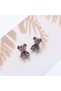 Kawaii Teddy Bear Earrings New Season Trend Luxury First Quality Furry Girl Child Young Woman Gift - 2