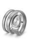 Women's Silver Metal Cord Stone White Dial Wristwatch 2 Years Warranty - 2