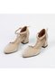 Chain Detailed Satin Ankle Strap Women's Shoes - 5