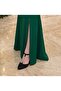 Chain Detailed Satin Ankle Strap Women's Shoes - 4