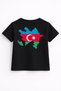 Azerbaijan Minimal Chest Detailed Back Printed Kids T-Shirt - 2