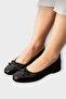 Stylish Daily Women's Ballerinas with Bow Black - 3
