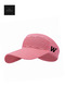 Women's Pink W Embroidered Uv Protection Tennis Golf Visor Summer Hat
