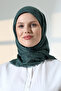 وشاح قطني بنقشة شجرة، حجاب ناعم الملمس للكتابة - أخضر - 5