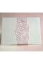 Pack of 24 Powder Pink Invitation Ribbons (Envelope Belt) - Decorative Envelope Closure Tape Compatible with 13X18 cm Envelopes
