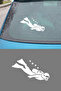 Underwater Diver Sticker – Car Auto Decorative Sticker 15X9Cm - 3