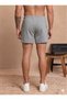 Men's Gray Shorts Oversize Relaxed Fit High Waist Shorts with Elastic Waistband Casual - 2