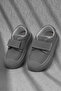 Children's Unisex Gray Children's Velcro Comfortable Fit Sneaker