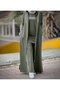 Women's 3-Piece Long Hooded Tracksuit Set Two-Thread Cotton Zipper N-05115 _ Khaki