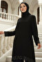 Plus Size Hijab Evening Dress Tunic Trousers 2 Piece Set Chiffon Sequin Detailed Tbselbe68 - 2