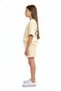 Girl's 2-Piece Shorts Set Crew Neck Short Sleeve T-Shirt with Back Print - Elastic Waist - 3