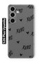 Samsung Galaxy S26 Plus Compatible Xoxo Patterned Transparent Phone Case