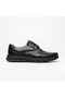 Lace-Up Ankle Part with Dotted Pool Pattern Model Genuine Leather Men's Daily Comfort Shoes Ay-595-Y - 2