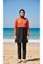 Esila Front Covered, Adjustable Waist, Elastic Lycra 3-Piece Hijab Swimsuit Set Beachwear Burkini - 4