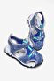 Children's Unisex Denim Blue Children's Velcro Comfortable Fit Sandals - 5