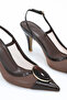 Rs 17235 Buckle Detail Stiletto with Back Belt - 3