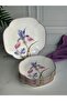 Porcelain Cake Plate Set 7 Pieces Iris - 4