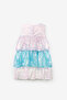 Lilac Sequined Layered Girl's Dress - Lily - 5