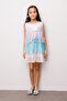 Lilac Sequined Layered Girl's Dress - Lily