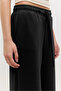 Wide-Legged Sweatpants with Elastic Waistband and Laces - 2