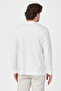 Young Men's White 100% Supima Cotton Stretch Fabric Regular Fit Long Sleeve Crew Neck Sweatshirt - 7