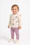 Girl baby bird embroidered 2-piece top and bottom set seasonal 2-thread 3-6-9-12 months old